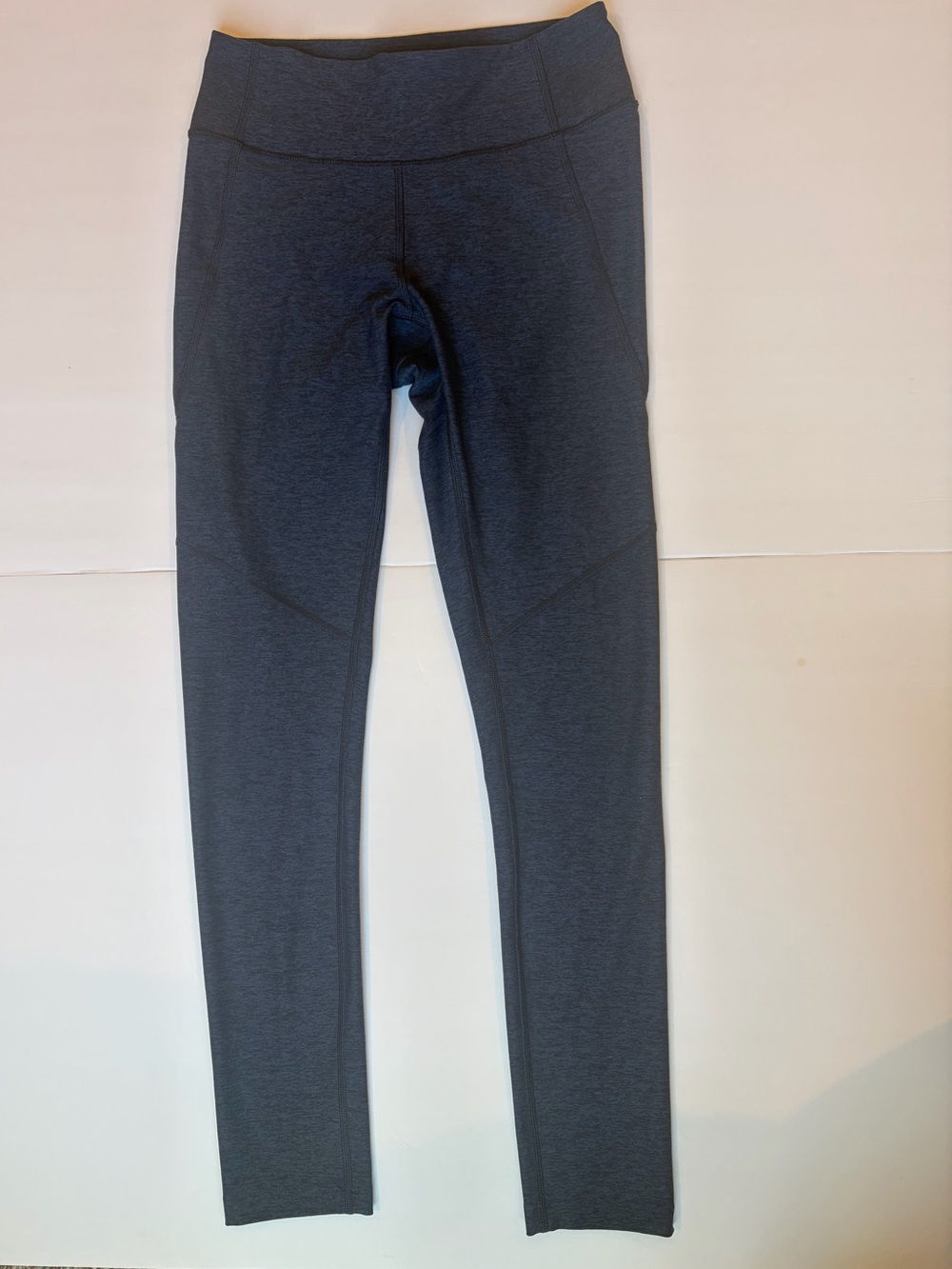 Outdoor Voices Springs 7/8 Leggings Navy Blue Heather S Textured Compression